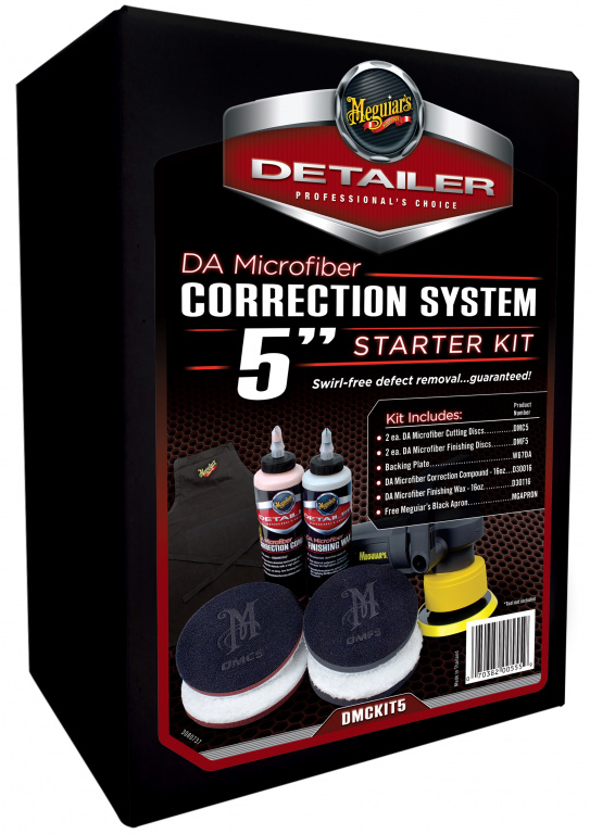 Meguiar's Detailer DA Microfiber Correction System 5&quot; Starter Kit Complete Paint Correction Kit Kit Polish 140mm DMCKIT5