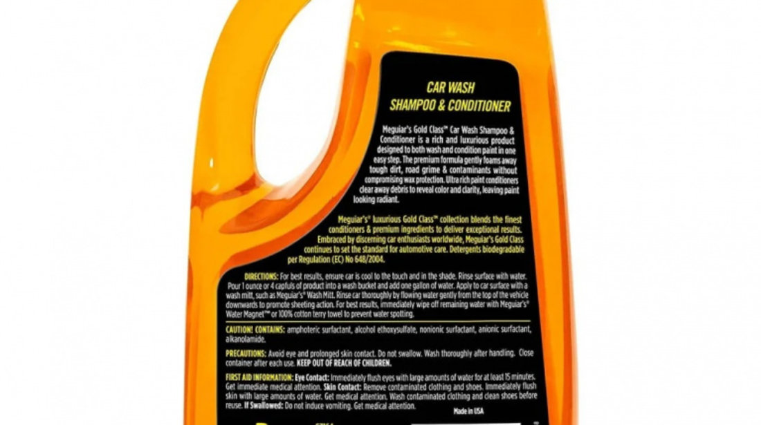 Meguiar's Gold Class Car Wash Shampoo &amp; Conditioner - Sampon Auto G7164MG