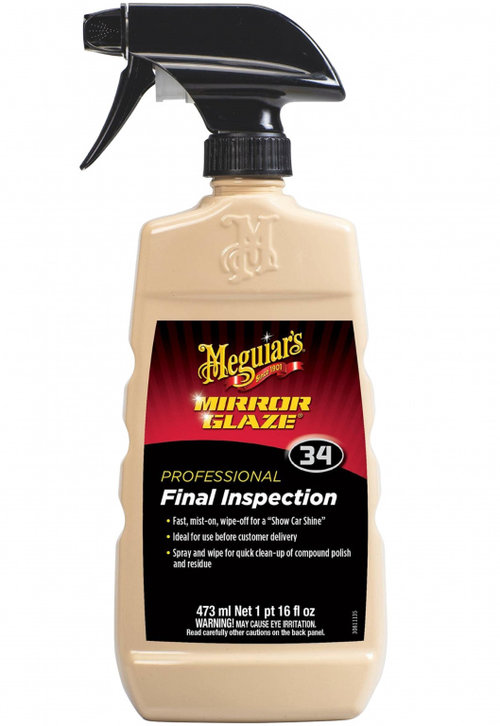 Meguiar's Mirror Glaze Professional Final Inspection 34 Solutie Degresare Vopsea Auto 473ML M3416