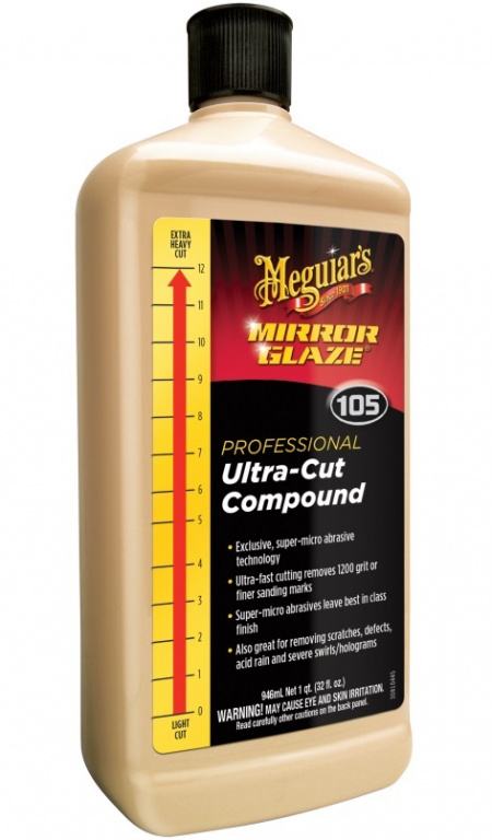 Meguiar's Mirror Glaze Professional Ultra-Cut Compound 105 Polish Auto Abraziv 946ML M10532