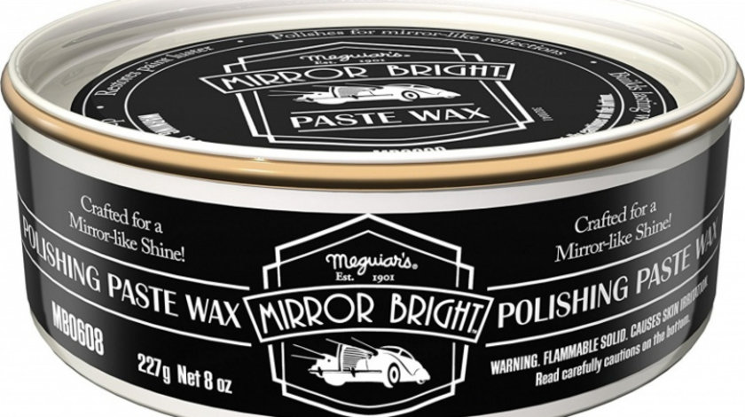 Meguiar's Pasta Polish Mirror Bright Polishing Paste Wax 227G MB0608EU