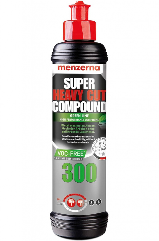 Menzerna Super Heavy Cut Compound 300 VOC Free Pasta Polish Abraziv 250ML SHC300VOC-250