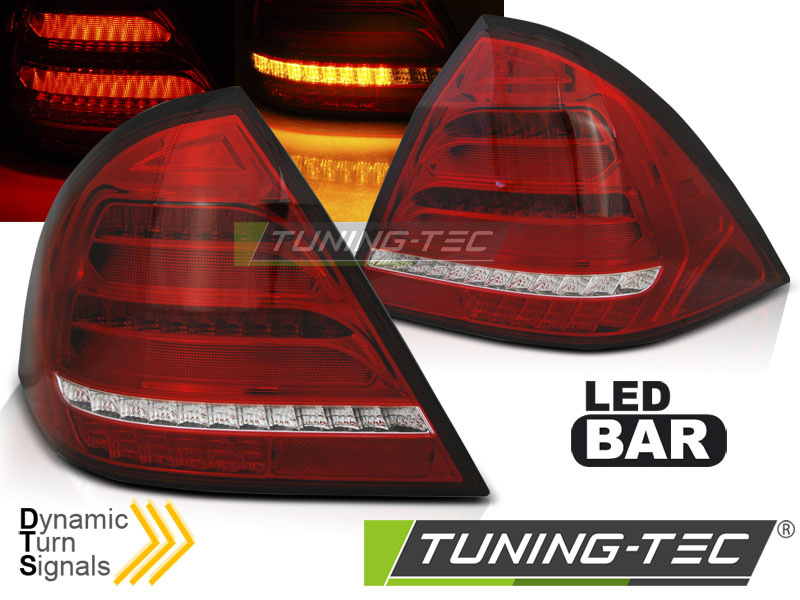 MERCEDES W203 SEDAN 04-07 ROSU ALB LED BAR