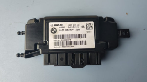 Modul airbag BMW 320 d GT xDrive , cod motor N47-D20C , an 2014 cod 0285011422 / 9296496