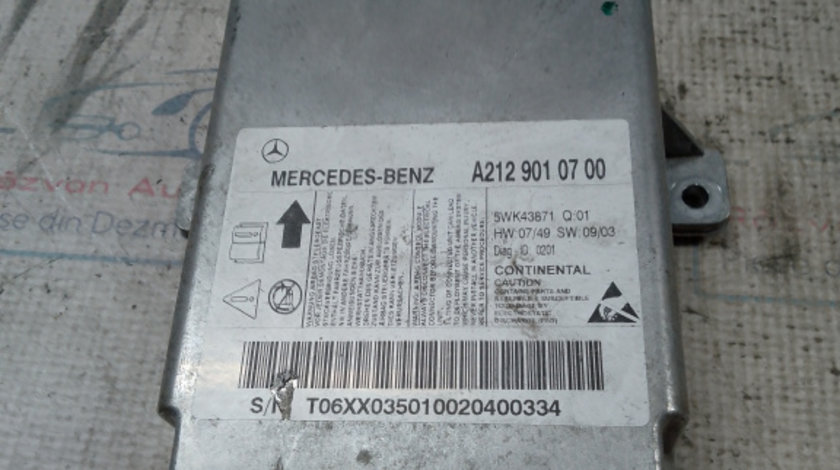 Modul airbag Mercedes-Benz E-Class W212 2012, A2129010700