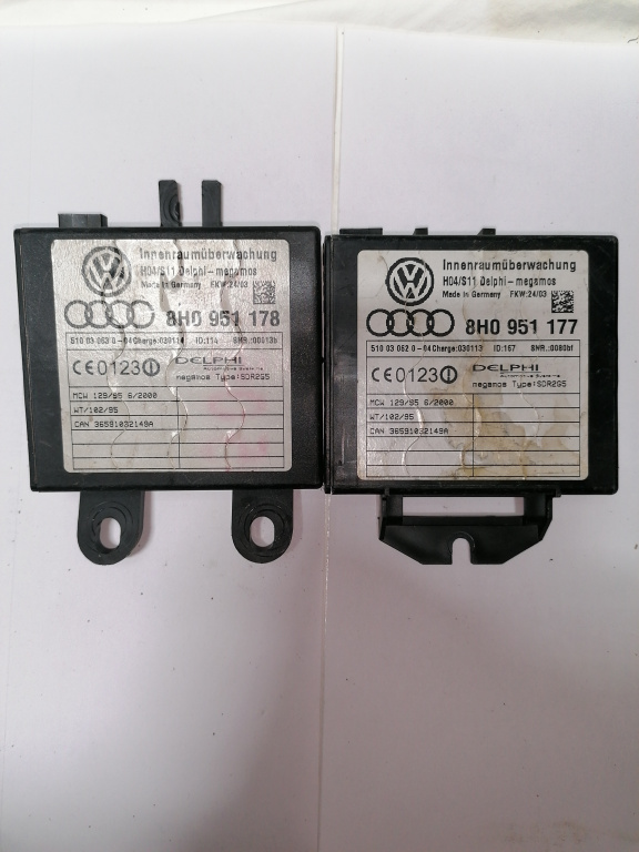 Modul alarma Audi A4 B6 1.9 Motorina 2003, 8H0951178 / 8H0951177