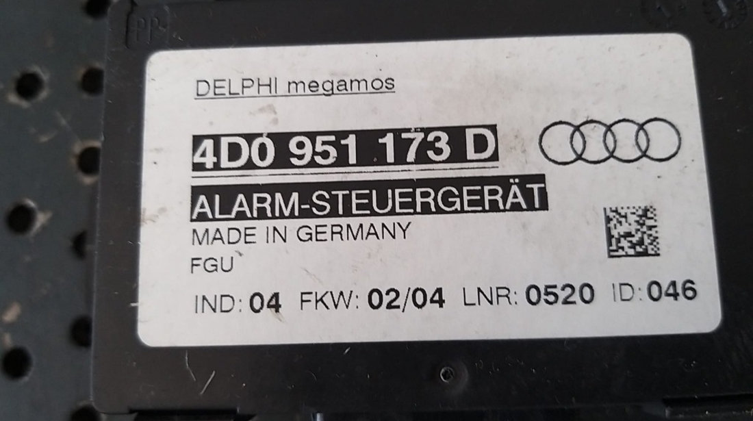 Modul alarma audi a6 c5 4b 4d0951173d