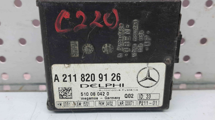 Modul alarma Mercedes Clasa C (W203) [Fabr 2000-2007] A2118209126