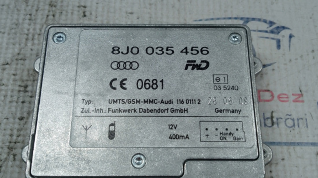 Modul antena Audi Q5 2.0 Motorina 2009, 8J0035456