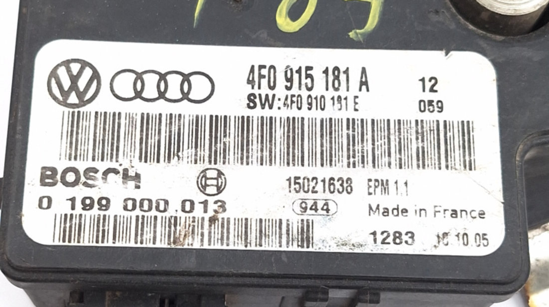Modul Baterie Audi A6 (4F, C6) 2004 - 2011 4F0915181A, 4F0 915 181 A, 4F0915181, 4F0910181E, 4F0 910 181 E, 4F0910181, 0199000013, 0 199 000 013, 15021638, 1035500041
