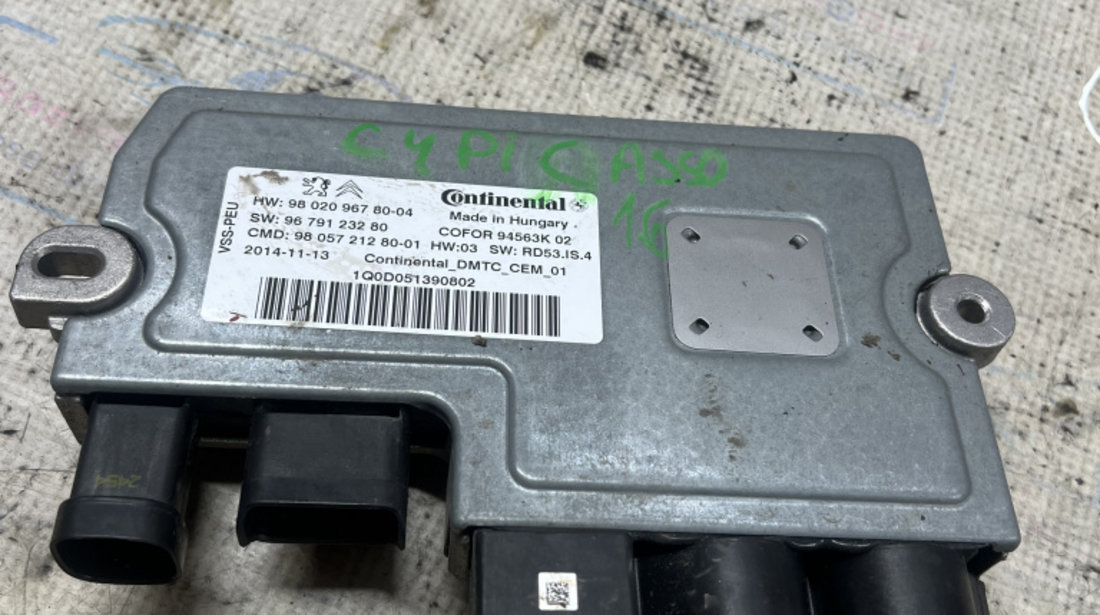 Modul baterie Citroen C4 Picasso 1.6 2015, 980209678004