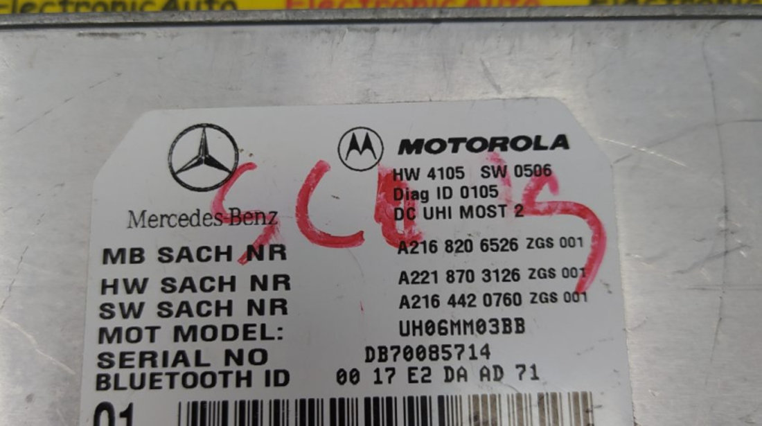 Modul Bluetooth Mercedes S-Class, A2168206526