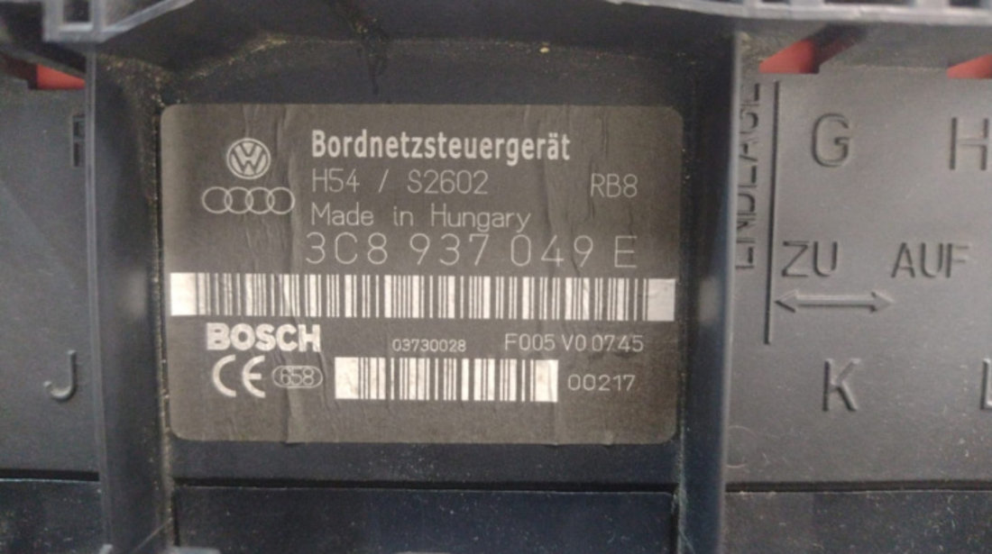 Modul/ Calculator confort, Cod 3C8937049E Bosch 3C8937049E Volkswagen VW Touran [facelift] [2006 - 2010]