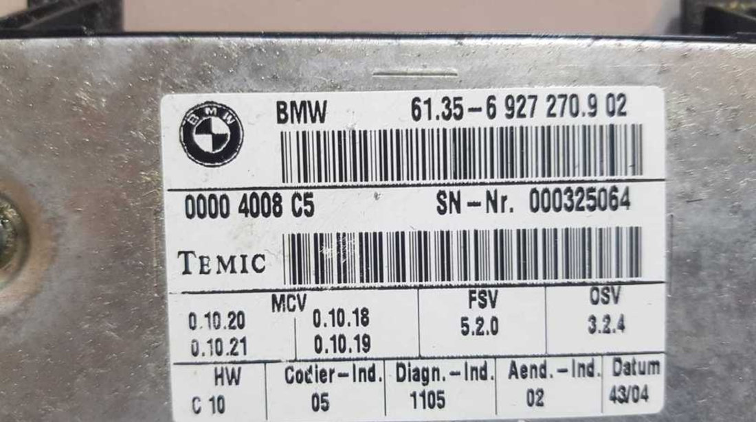 Modul Calculator Scaun Bancheta BMW Seria 5 E60 E61 2003 - 2010 Cod 6927270 61.350-6927270.9 02