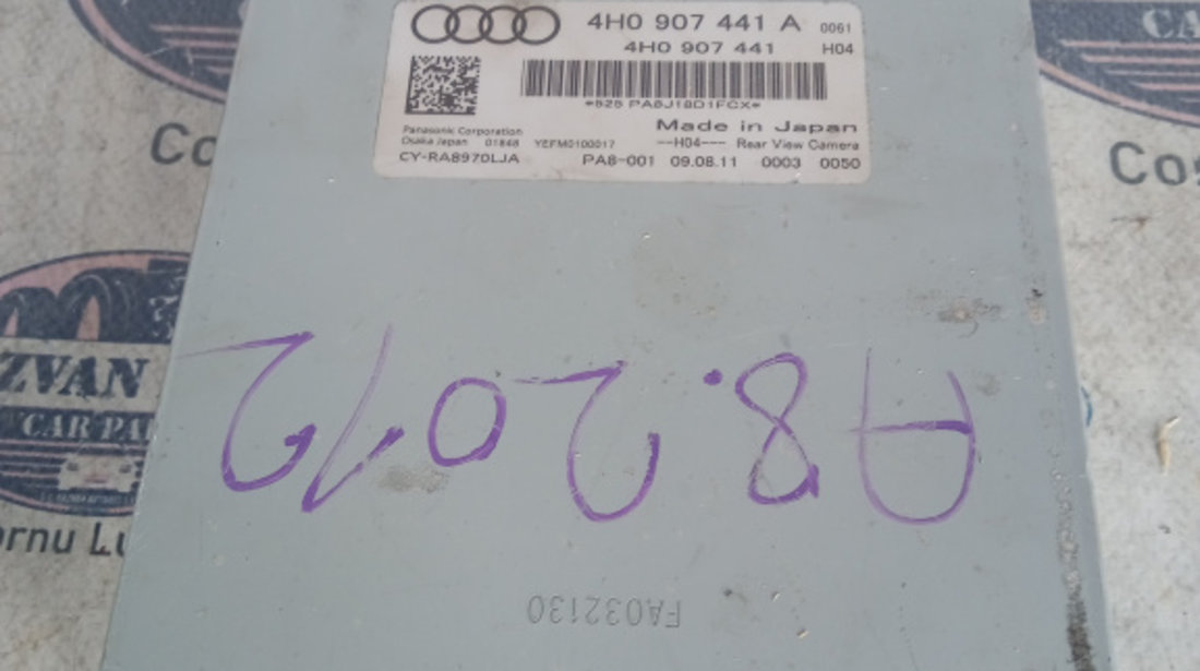 Modul camera Audi A8 2012, 4H0907441A