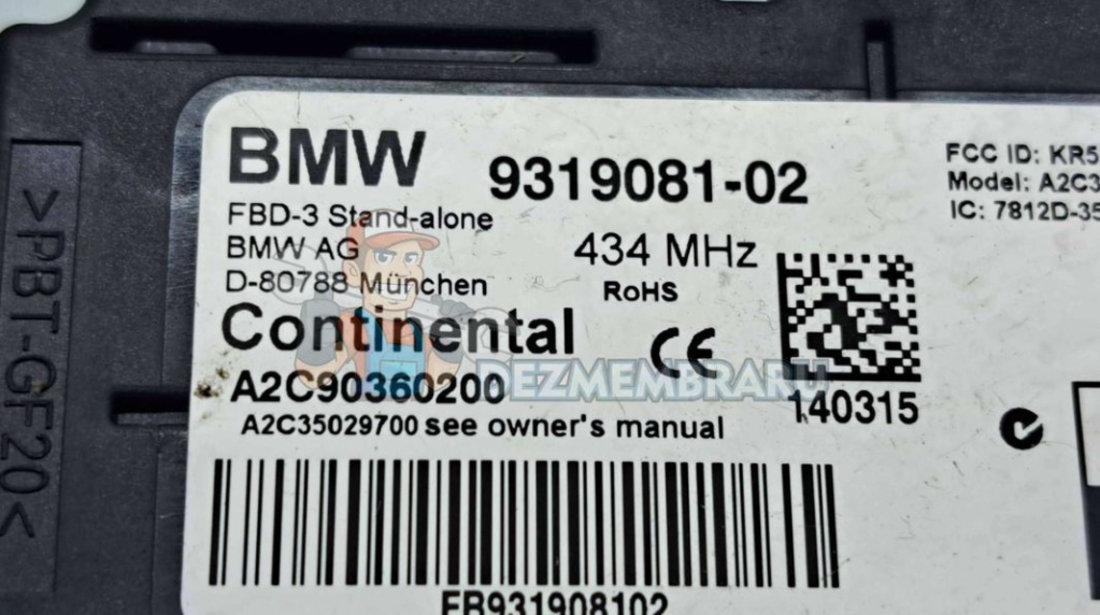 Modul confort Bmw 1(F20, F21) [Fabr 2011-2017] 9319081-02