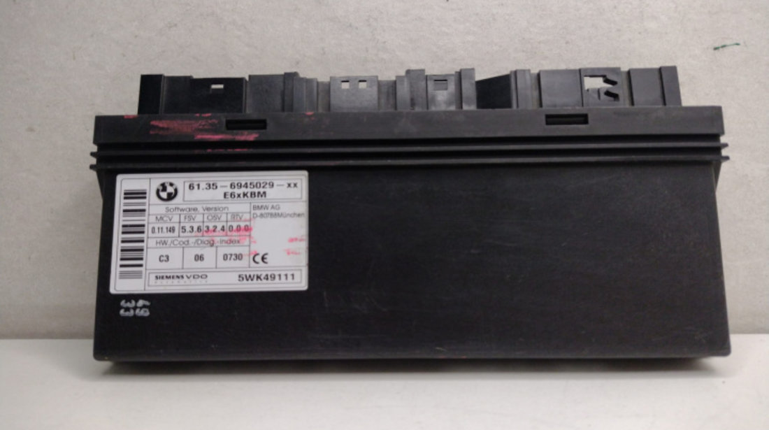 Modul Confort, cod 61356945029 61356945029 BMW Seria 5 E60/E61 [2003 - 2007]