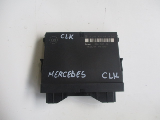 MODUL CONTROL COD A2098200326 MERCEDES CLK C209 FAB. 2002 - 2009 ⭐⭐⭐⭐⭐