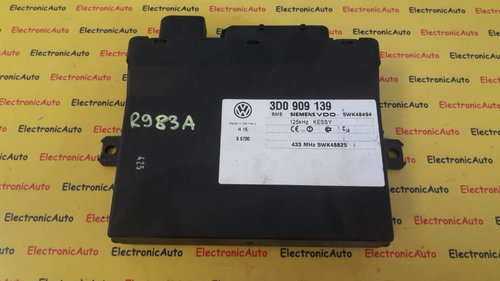 Modul Control keyless VW Touareg 3D0909139, 3D0 909 139