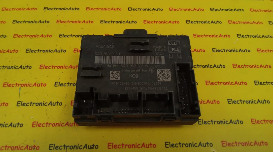 Modul control usa stanga fata Audi A3 5Q0959393E, 5Q0959393B