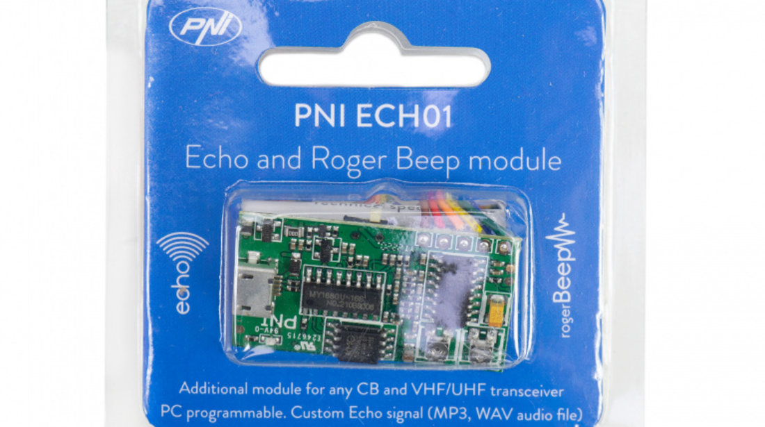 Modul de ecou si roger beep PNI ECH01 editabil prin cablu micro USB format  MP3 lungime 1.5 secunde PNI-ECH-R-01 #82968285