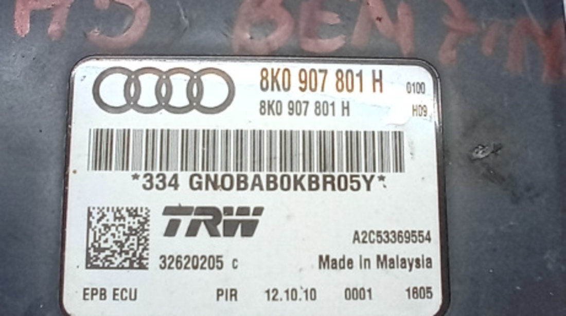 Modul frâna de mana Audi A5 2010, 8K0907801H