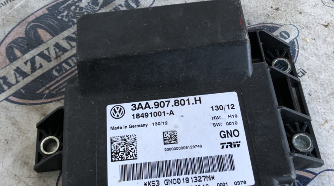 Modul frâna de mana Volkswagen Passat B7 2012, 3AA907801H