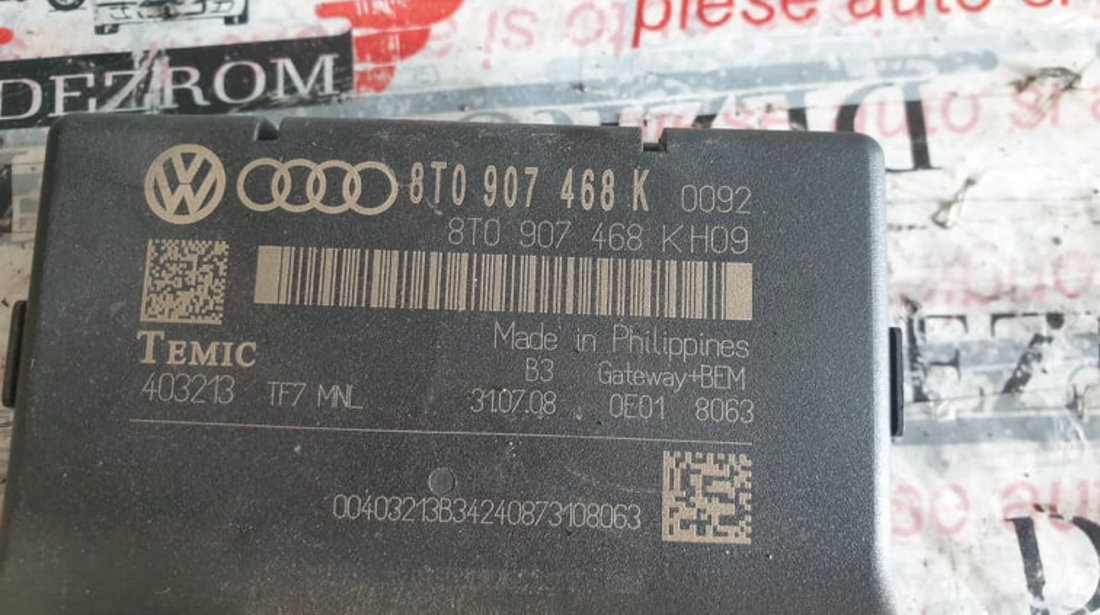 Modul gateway Audi A4 B8 2.0 TDI cod piesa : 8T0907468K