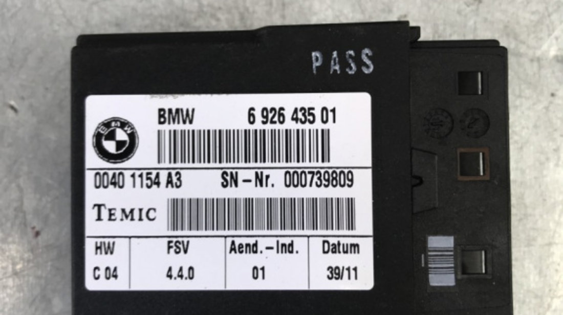 Modul incalzire in scaun BMW X1 E84 2.0 d X-Drive M Sport Automat sedan 2012 (692643501)