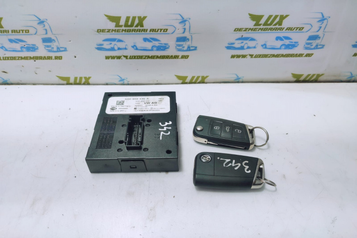 Modul keyless cu chei 5q0959435a Skoda Octavia 3 [2013 - 2017]