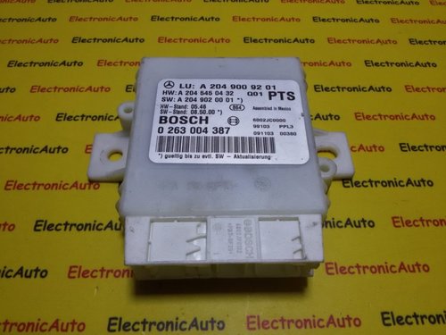 Modul parktronic Mercedes C Class w204 A2049009201, 0263004387