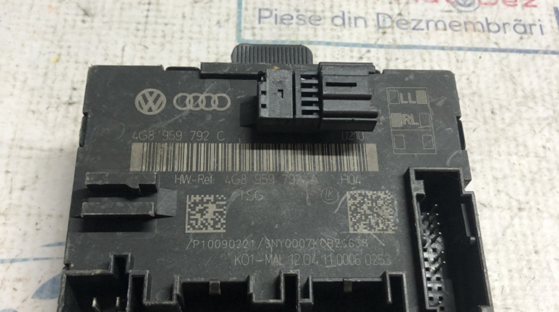 Modul Portiera Stanga Fata Audi A7 2012, 4G8959792C