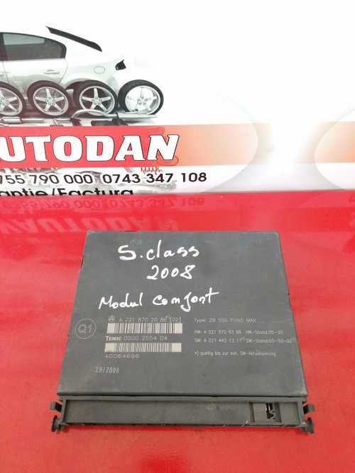 Modul scaun Mercedes-Benz S 320 3.0 Motorina 2008, A2218702086 / A2219002202