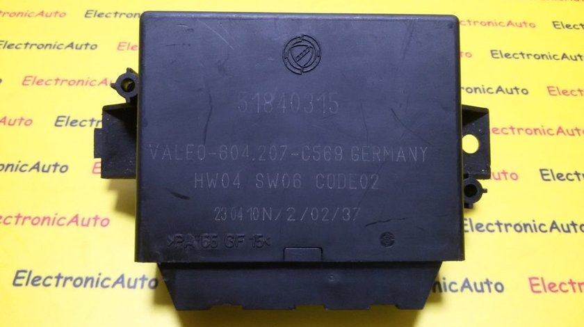 Modul Senzori Parcare Fiat Punto 51840315, 604207