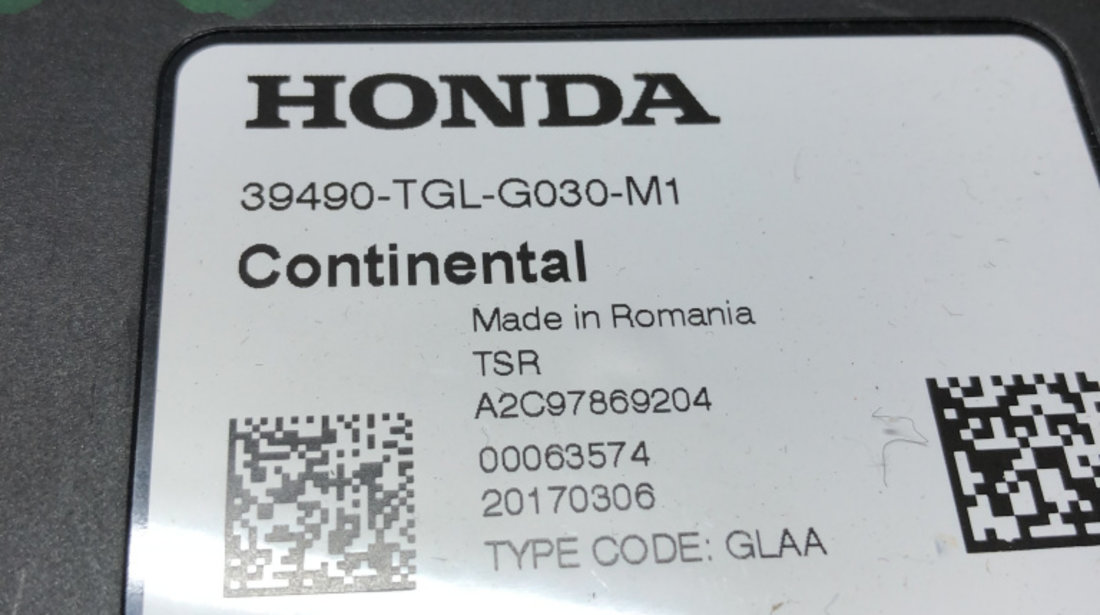 Modul Senzori Parcare Honda Civic 1.0 Benzina 2018, 39490TGLG030