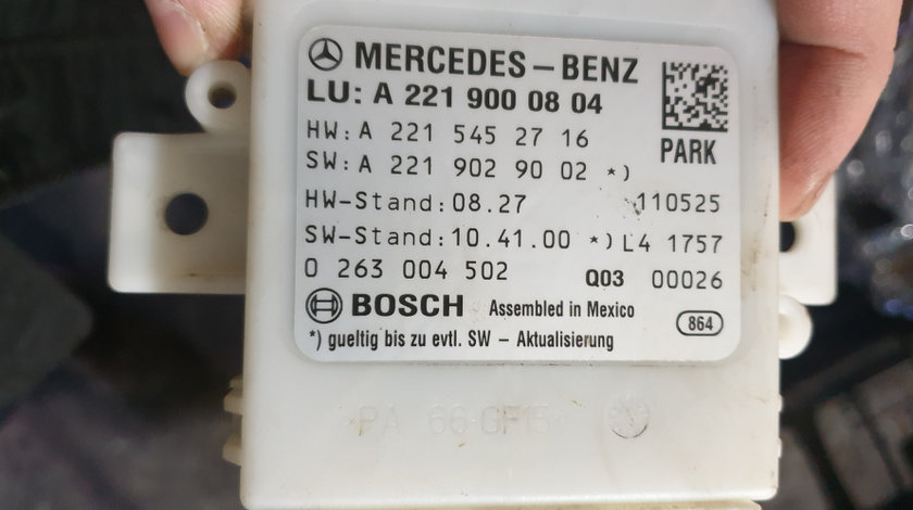 Modul Senzori Parcare Mercedes S350cdi W221 2012 A2219000804