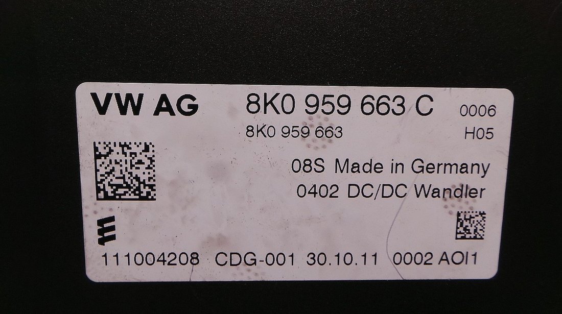 MODUL STABILIZATOR TENSIUNE AUDI A8 A8 - (2010 2013)