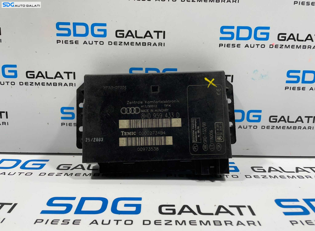 Modul Unitate Calculator Control Confort Audi A4 B6 2001 - 2005 Cod 8H0959433D [L3744]