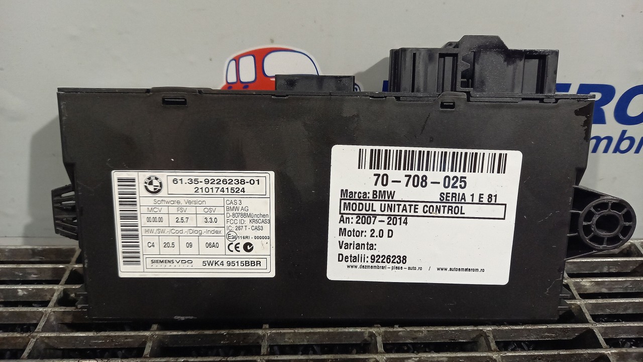 MODUL UNITATE CONTROL BMW SERIA 1 E 81 SERIA 1 E 81 2.0 D - (2007 2014)