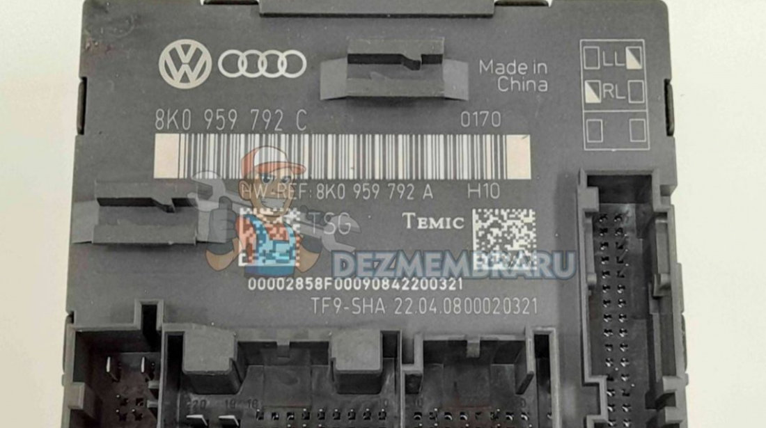 Modul usa dreapta fata 8K0959792C Audi A4 (8K2, B8) [Fabr 2008-2015]