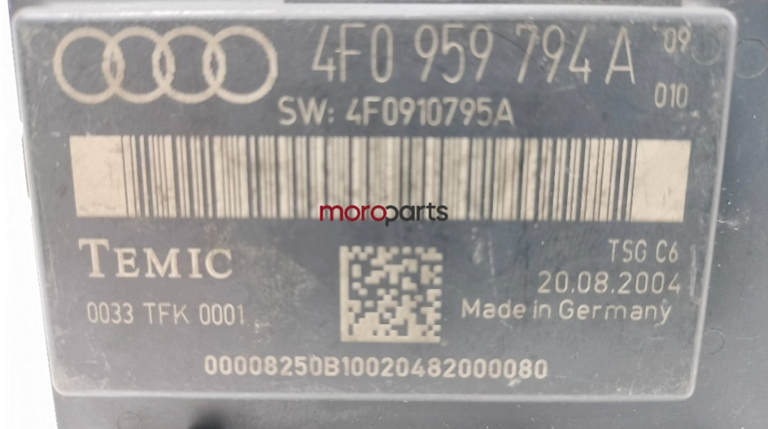 Modul usa dreapta spate Audi A6 4F (C6) Sedan 2005 3.0 TDI OEM 4F0959794A