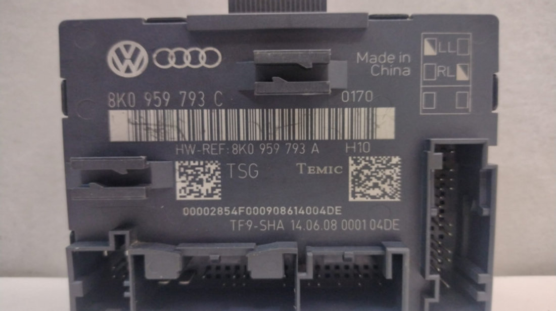 Modul Usa Stanga Față, cod 8K0959793C 8K0959793C Audi Q5 8R [facelift] [2012 - 2017]