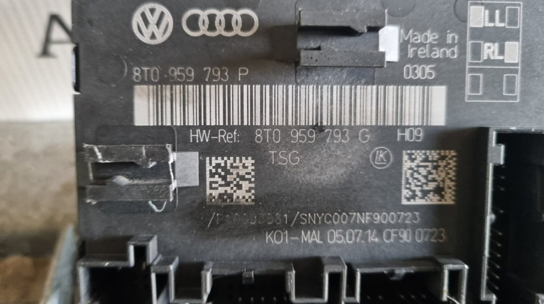 Modul usa stanga fata Audi Q5 cod piesa : 8t0959793p / 8t0959793g