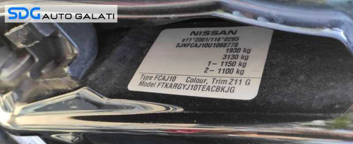 Motor 1.5 DCI K9K282 K9K 282 Nissan Tiida 2004 - 2012