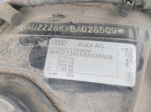 Motor Ambielat FARA Anexe 2.0 TDI CAHA Seat Exeo 2008 - 2014 [K0221]