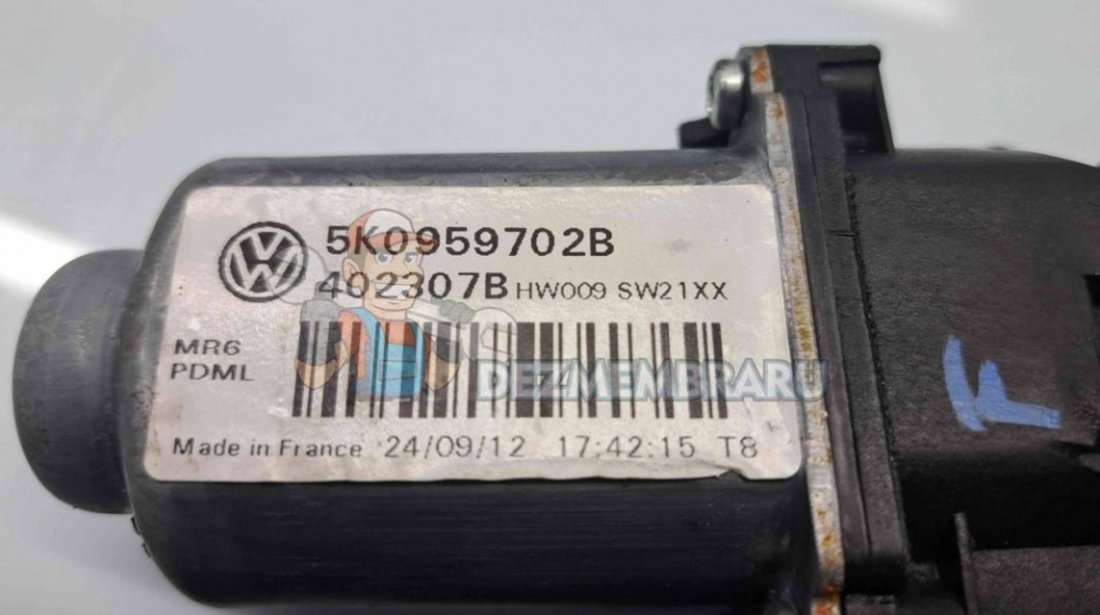 Motoras geam stanga fata Volkswagen Golf 6 (5K1) GTD [Fabr 2009-2013] 5K0959702B | 5K0959793