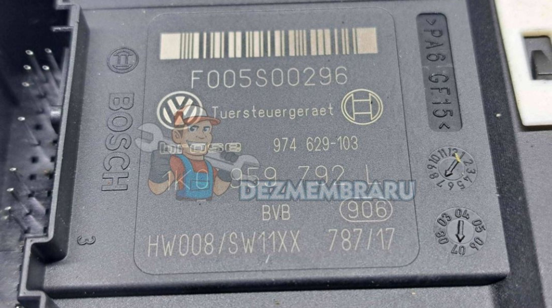 Motoras geam stanga fata Volkswagen Passat B6 (3C2) [Fabr 2005-2010] 1K0959702P 1K0959792L
