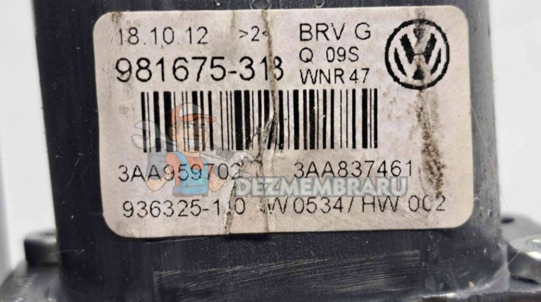 Motoras geam stanga fata Volkswagen Passat B7 (365) Variant [Fabr 2010-2014] 3AA959702 3C0959792B