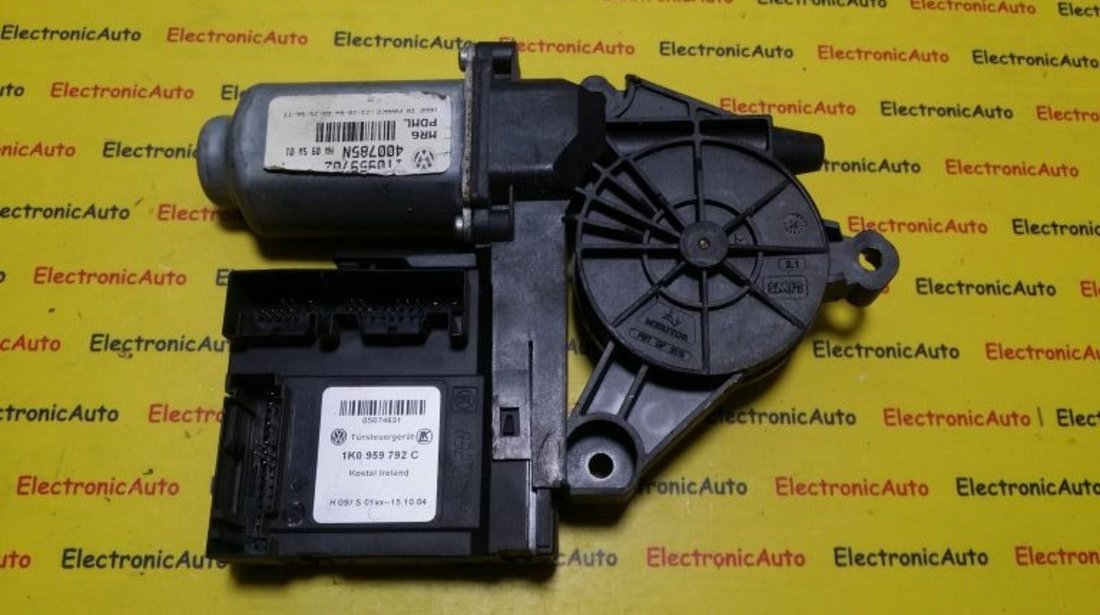 Motoras macara DREAPTA FATA, Vw Touran, GOLF 5, SKODA, 1K0959792C, 1T0959702,