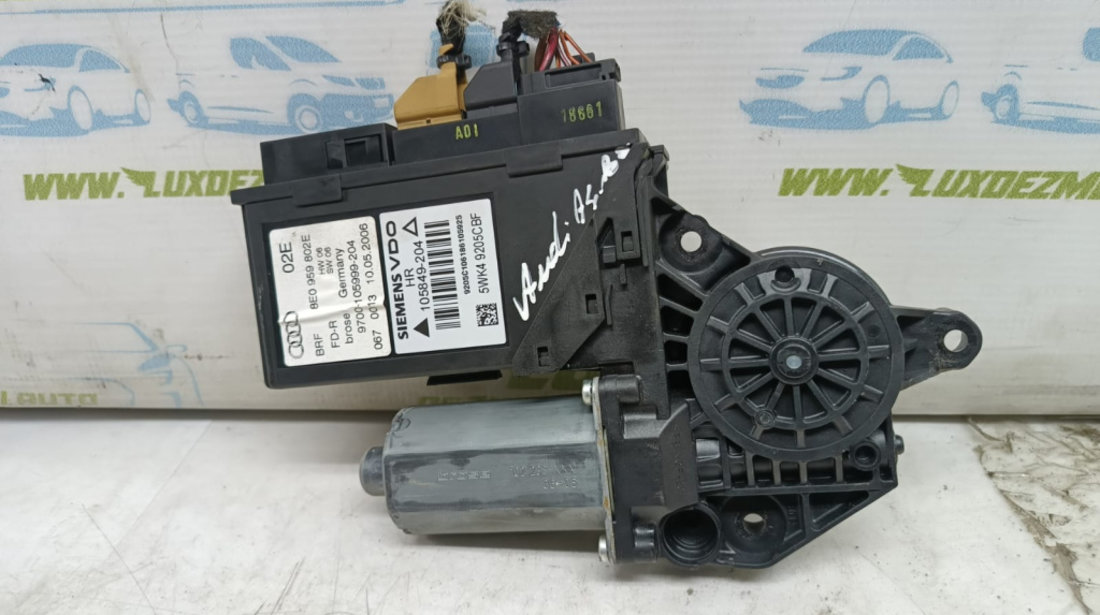 Motoras macara geam dreapta spate 8e0959802e Audi A4 B6 [2000 - 2005]